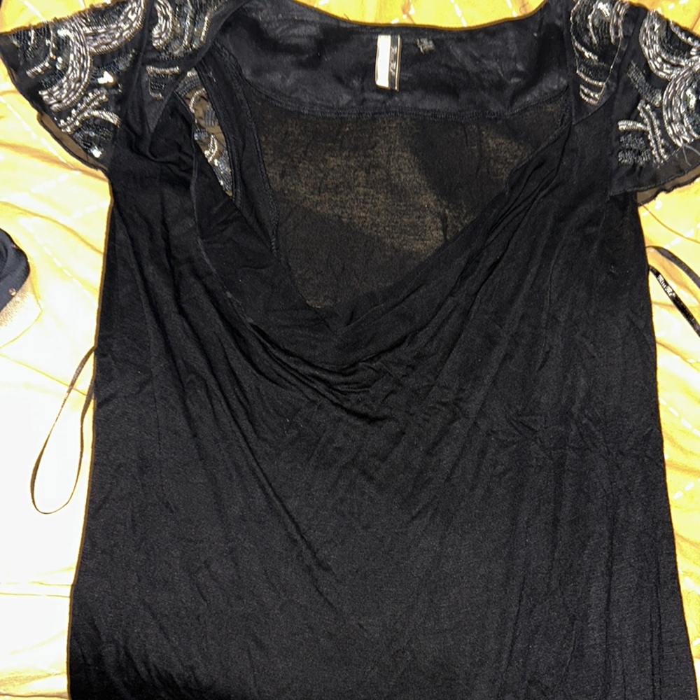 Miss Me sequin embellished top